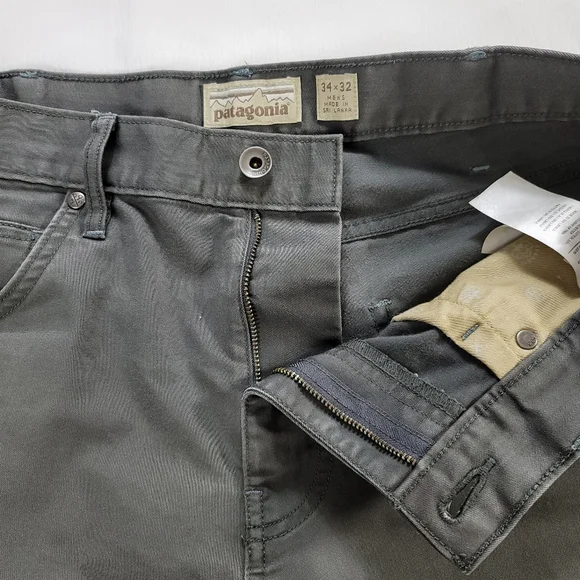 Patagonia Iron Clad Performance Twill Jeans Reg Straight Forge Grey Men's 34x32 - Picture 11 of 14